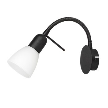 Aplica de perete Soma negru Rabalux 73090, 1xE14