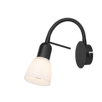 Aplica de perete Soma negru Rabalux 73090, 1xE14