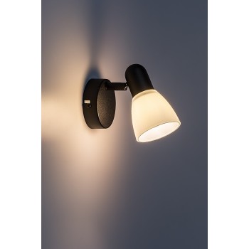 Aplica de perete Soma negru Rabalux 73091, 1xE14
