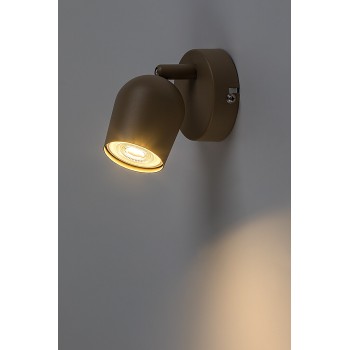 Aplica de perete Lianet gri-bej Rabalux 73098, 1xGU10