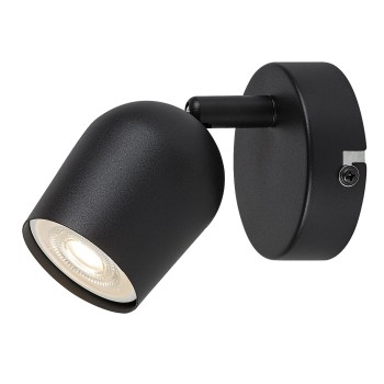Aplica de perete Lianet negru mat Rabalux 73101, 1xGU10
