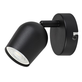 Aplica de perete Lianet negru mat Rabalux 73101, 1xGU10