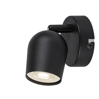 Aplica de perete Lianet negru mat Rabalux 73101, 1xGU10