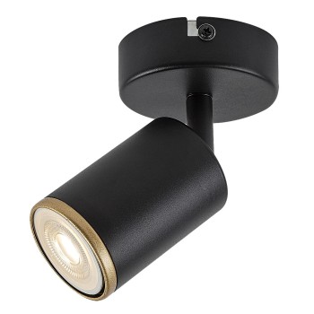 Aplica de perete Nolie negru mat Rabalux 73107, 1xGU10