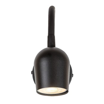 Aplica de perete Lianet negru mat Rabalux 73113, 1xGU10