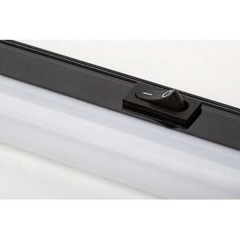 Aplica LED bucatarie Greg negru Rabalux 78004, 59 cm, 9W