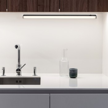 Aplica LED bucatarie Greg negru Rabalux 78004, 59 cm, 9W