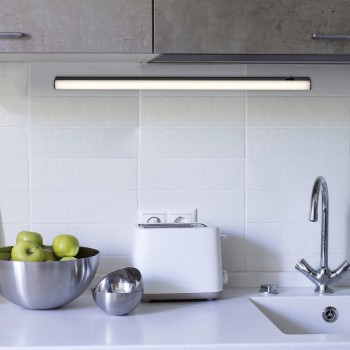 Aplica LED bucatarie Greg negru Rabalux 78005, 88.5 cm, 13W
