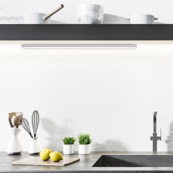 Aplica LED bucatarie Bareg alb Rabalux 78010, 119 cm, 16W
