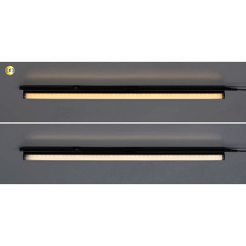 Aplica LED bucatarie Bareg negru Rabalux 78015, 119 cm, 16W