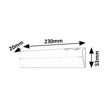Aplica LED bucatarie Jelora alb mat Rabalux 78017, 23 cm, 0.5W