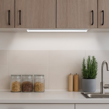 Aplica LED bucatarie IP65 Batten light2 alb Rabalux 78023, 60 cm, 18W