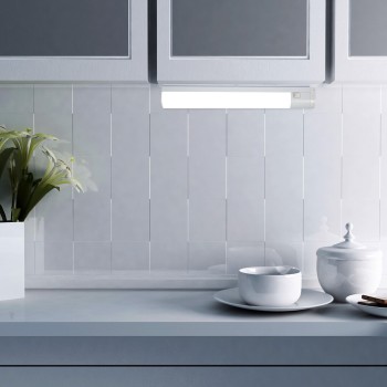 Aplica LED bucatarie IP65 Duddu alb Rabalux 78027, 57 cm, 17W