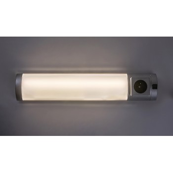 Aplica LED bucatarie Soft 2E argintiu Rabalux 78038, 45 cm, 5W