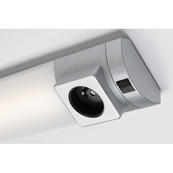 Aplica LED bucatarie Soft 2E argintiu Rabalux 78039, 68 cm, 8W