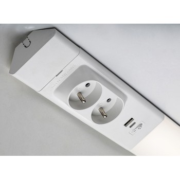 Aplica LED bucatarie Bilal E alb mat Rabalux 78042, 60 cm, 18W
