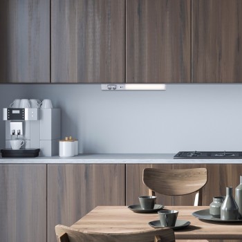 Aplica LED bucatarie Bilal E alb mat Rabalux 78042, 60 cm, 18W