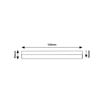 Aplica LED bucatarie Band2 alb Rabalux 78048, 53 cm, 14W