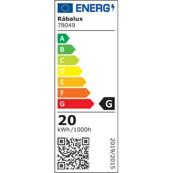 Aplica LED bucatarie Band2 negru Rabalux 78049, 83.5 cm, 20W