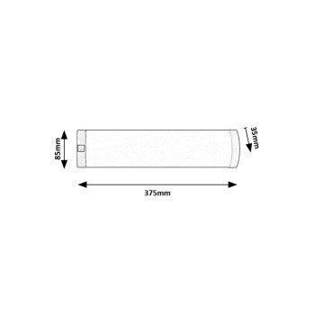 Aplica LED bucatarie Soft2 argintiu Rabalux 78053, 37.5 cm, 5W
