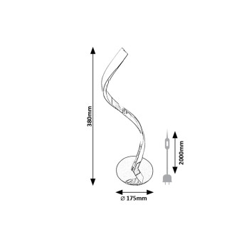 Veioza LED Azula crom Rabalux 74211, 3W