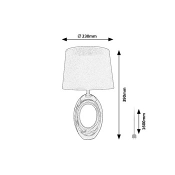 Veioza Dalora bronz Rabalux 74063, 1xE14