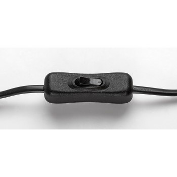 Veioza Narmin negru mat Rabalux 74241, 1xE14