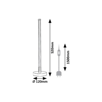 Veioza LED Nivaro negru Rabalux 74165, 8W