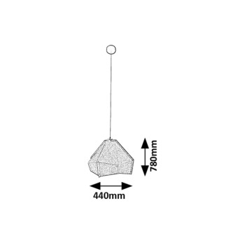 Pendul Lomiro gri Rabalux 72000, 1xE27