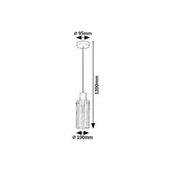 Pendul Fumea negru Rabalux 72037, 1xE27