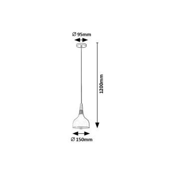 Pendul Drusilla gri Rabalux 72135, 1xE27