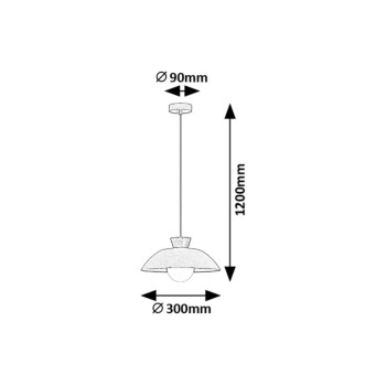 Pendul Golnar bej Rabalux 72230, 1xG9