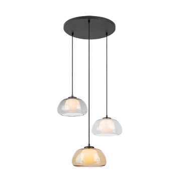 Pendul Elowen negru Rabalux 72276, 3xG9