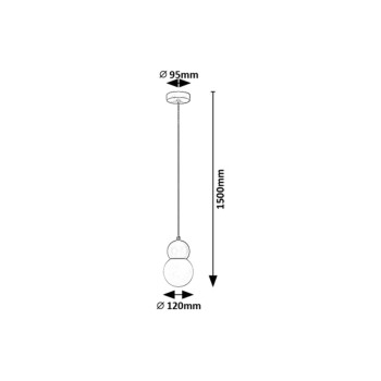 Pendul Gellia albastru Rabalux 72279, 1xG9