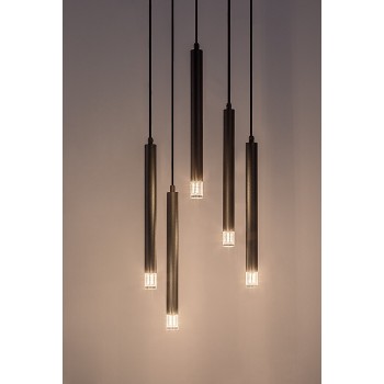Pendul Ramira negru Rabalux 72360, 5xG9