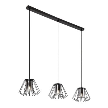 Pendul Emerencia negru Rabalux 72371, 3xE27