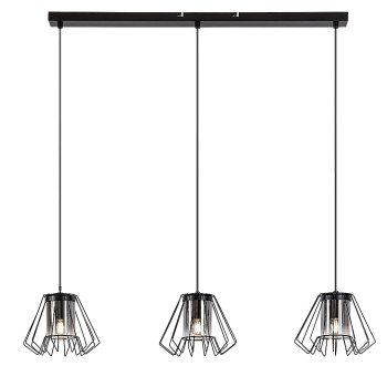 Pendul Emerencia negru Rabalux 72371, 3xE27