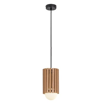 Pendul Noxelle negru mat/ stejar Rabalux 72420, 1xG9