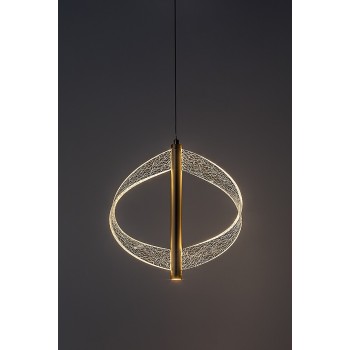 Pendul LED Olyssia auriu Rabalux 72464, 8W