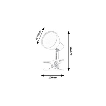 Lampa de birou LED Noah albastru Rabalux 1479, 5W