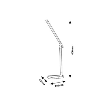 Lampa de birou LED Misha negru Rabalux 3350, 7W
