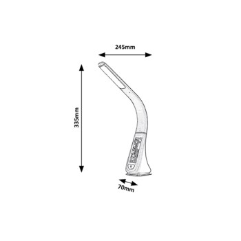 Lampa de birou LED Lionel negru Rabalux 3517, 5W
