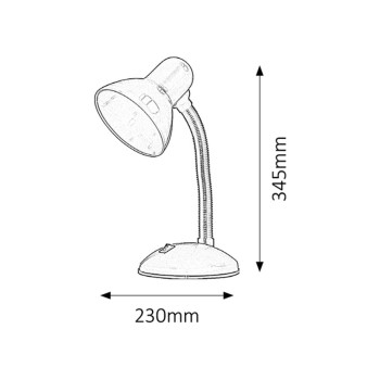 Lampa de birou Dylan verde Rabalux 4170, 1xE27