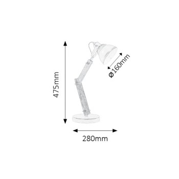 Lampa de birou Aksel fag Rabalux 4199, 1xE14