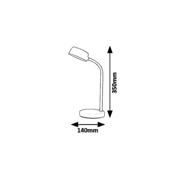 Lampa de birou LED Berry trandafiriu Rabalux 6779, 4.5W