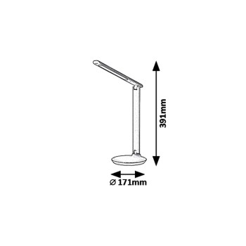 Lampa de birou LED Osias alb Rabalux 6979, 9W