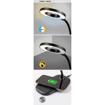 Lampa de birou LED Hardin alb Rabalux 74014, 5W