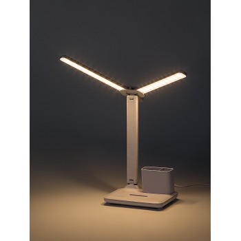 Lampa de birou LED Elumo alb Rabalux 74032, 5W