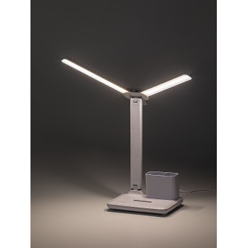 Lampa de birou LED Elumo alb Rabalux 74032, 5W