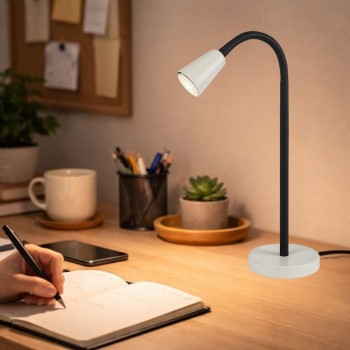 Lampa de birou Aldo negru Rabalux 74093, 1xGU10